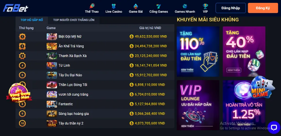 Ưu đãi hấp dẫn cho thành viên mới win456 win